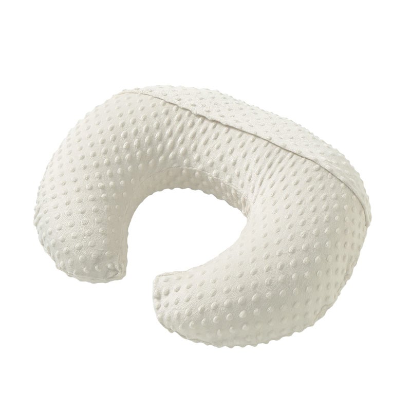 Aullar Nursing Pillow and Positioner with Cover for Breastfeeding and Bottle Feeding, Propping Baby, Tummy Time, Baby Sitting Support, Awake-Time Support (Beige, 22" x 17.7" x 5.9") - Image 5